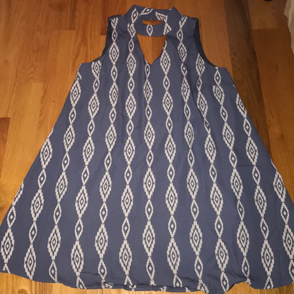 Pinkblush Aztec print dress maternity